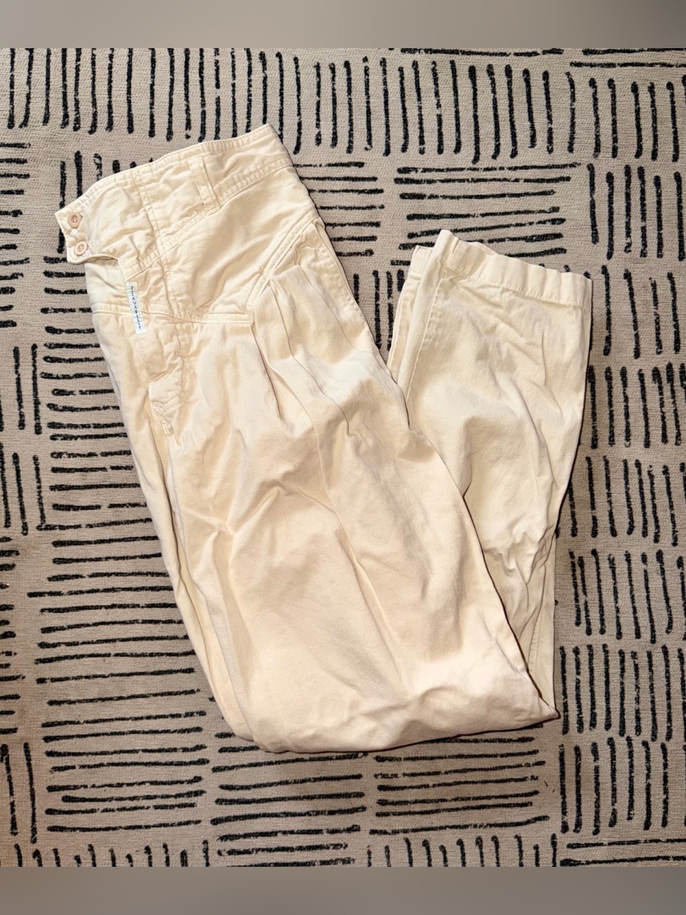 RARE Vintage Z. Cavaricci Cream Colored Pants